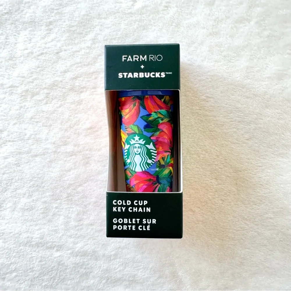 ✨HP✨ FARM Rio x Starbucks Cold Cup Key Chain Set